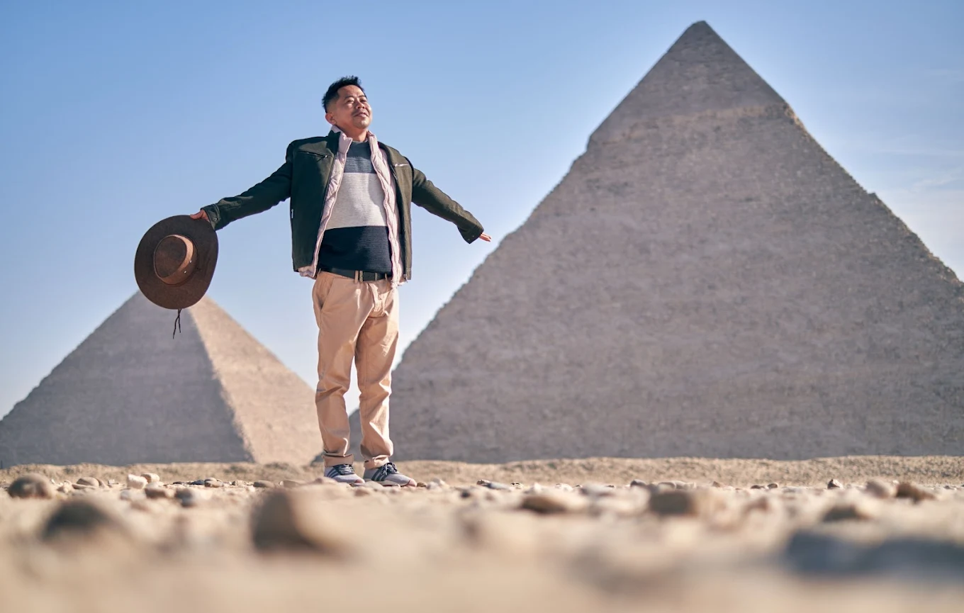Travelers exploring Egypt with Poema Tours